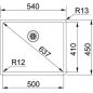 Preview: Franke Box - BXX 110-50 Druckknopf rund Edelstahl-Optik