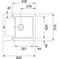 Preview: Franke Maris MRK 611-62 Anthrazit-matt
