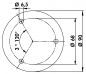 Preview: Colonna, Stützfuß, Edelstahl, H 1055 mm