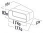 Preview: MF-RBH 125 Rohrbogen horizontal 15°, Verbindungselement, weiß