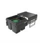 Preview: Cox® Base 360 S/500-3, Abfallsammler für Frontauszüge, mit Biodeckel, anthrazit, H 360 mm