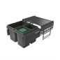 Preview: Cox® Base 360 S/600-3, Abfallsammler für Frontauszüge, mit Biodeckel, anthrazit, H 360 mm