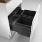 Preview: Cox® Base 360 K/600-2, Abfallsammler mit Frontauszugssystem, ohne Biodeckel, anthrazit, H 360 mm