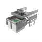 Preview: Cox® Base 360 S/500-3 mit Base-Board, Abfallsammler für Frontauszüge, mit Biodeckel, hellgrau, H 460 mm