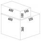Preview: Cox® Base 360 K/600-2 mit Base-Board, Abfallsammler mit Frontauszugssystem, mit Biodeckel, hellgrau, H 460 mm