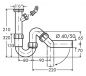 Preview: Röhrengeruchsverschluss 1 , Siphon, 1 ½ Zoll x Ø 40 mm