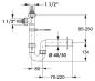 Preview: Röhrengeruchsverschluss 5, Siphon, 1 ½" x Ø 50 mm