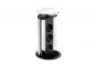 Preview: Evoline® Port 1, Versenkbares Steckdosenelement, mit Schukosteckdose, Deckel silberfarbig