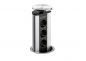 Preview: Evoline® Port 2, Versenkbares Steckdosenelement, mit Schukosteckdosen, Deckel Edelstahl