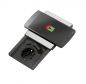 Preview: Evoline Square-USB Qi, Einbausteckdosenelemente, edelstahlfarbig