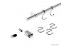 Preview: Linero K 16 Set, Relingsystem, edelstahlfarbig, L 600 mm