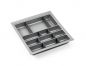 Preview: Ordine edelstahlfarbig, Besteckeinsatz, für 500er Schrank, 2 Trennstege-Sets