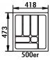 Preview: Besteckeinsatz 4, Besteckeinsatz, für 500er Schrank, B 418, T 473 mm