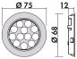 Preview: Nova Plus Farbwechsel LED, Aufbauleuchte, Einzelleuchte ohne Schalter 7061334