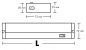 Preview: Lily Neo LED, Langfeldleuchte, L 1200 mm, 21 W, edelstahlfarbig