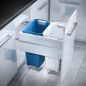Preview: Tidy Wäschebehälterauszug 500, Schrankausstattung, weiß/hellblau