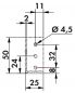 Preview: Stabilisierungsleiste, Verbindungsmaterial, L 567 mm, weiß