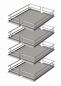 Preview: VS TAL Larder Premea Korb, Ablageelement, 4 Stk., für 300 mm Korpus, silber