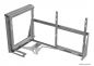 Preview: VS COR Fold Rahmen, Eckschrank-Schwenkbeschlag, 900 mm Schrank, 450 mm Tür, links, anthrazit