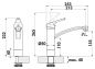 Preview: Linea Fuoco 5 Fensterarmatur, Einhebelmischer, edelstahlfinish, Hochdruck