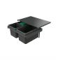 Preview: Cox Stand-UP® 250 S/600-3, Abfallsammler für vorhandene Auszüge, mit Biodeckel, anthrazit, H 250 mm