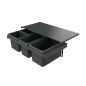 Preview: Cox Stand-UP® 250 S/800-4, Abfallsammler für vorhandene Auszüge, ohne Biodeckel, anthrazit, H 250 mm