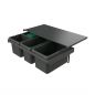 Preview: Cox Stand-UP® 250 S/800-4, Abfallsammler für vorhandene Auszüge, mit Biodeckel, anthrazit, H 250 mm