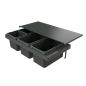 Preview: Cox Stand-UP® 250 S/900-4, Abfallsammler für vorhandene Auszüge, ohne Biodeckel, anthrazit, H 250 mm