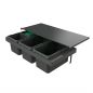 Preview: Cox Stand-UP® 250 S/900-4, Abfallsammler für vorhandene Auszüge, mit Biodeckel, anthrazit, H 250 mm