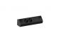 Preview: Casia 2K Steckdosenleiste USB A+C, Ecksteckdosenelement, schwarz matt