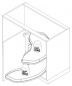 Preview: Cornerstone Swing Tablar, Ablageelement, 1000 mm Schrank, 600 mm Tür, anthrazit