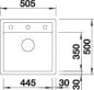 Preview: BLANCO DALAGO 5-F vulkangrau 527245
