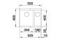 Preview: BLANCO ROTAN 340/160-U anthrazit 523077