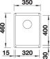 Preview: BLANCO SUBLINE 320-U vulkangrau 527343