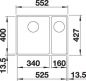 Preview: BLANCO SUBLINE 340/160-F softweiß 527161