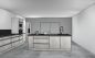 Preview: Burger Planungsküche Celine F132 CONCRETE WHITE Arbeitsplatte Shale black