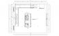 Preview: Burger Planungsküche Celine F132 CONCRETE WHITE Arbeitsplatte Shale black