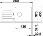 Preview: BLANCO FAVUM XL 6 S vulkangrau 527267