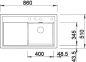 Preview: BLANCO ZENAR 45 S anthrazit 523850