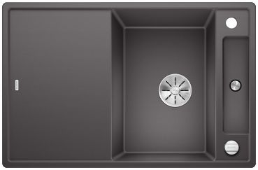 BLANCO AXIA III 45 S reversibel felsgrau