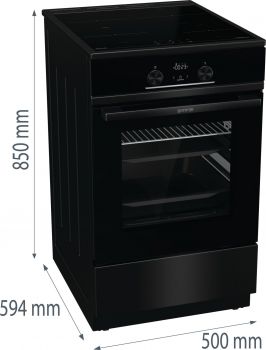 Gorenje GEIT5C60BPG - Standherd - Schwarz matt