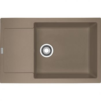 Franke MRG 611-78 XL, 780x500mm, Siebkorb als Druckknopfventil, mit verdecktem Ueberlauf, reversibel, Cashmere