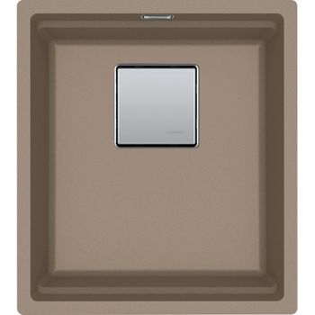 Franke KNG 110-37, 340x400mm, Siebkorb als Druckknopfventil, mit verdecktem Ueber- und Ablauf, inkl. Ablaufgarnitur, Cashmere