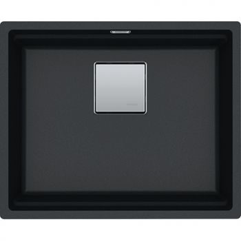 Franke KNG 110-52, 560x460mm, Siebkorb als Druckknopfventil, mit verdecktem Ueberlauf, mit Ablaufgarnitur, ohne Tropfteil, Fragranit, Onyx