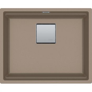 Franke KNG 110-52, 560x460mm, Siebkorb als Druckknopfventil, mit verdecktem Ueberlauf, mit Ablaufgarnitur, ohne Tropfteil, Fragranit, Cashmere