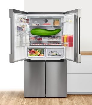 Bosch KGP86AXB0N, Freistehende Kühl-Gefrier-Kombination mit Gefrierbereich unten