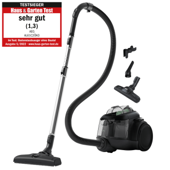 AEG AL61C2ÖKO - Bodenstaubsauger - Black Recycled