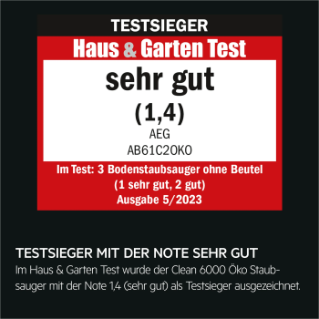 AEG AB61C2OKO - Bodenstaubsauger - Granite Grey recycled