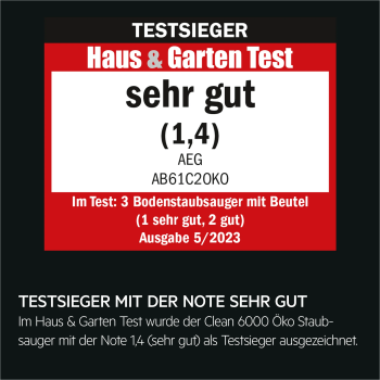 AEG AB61C2OKO - Bodenstaubsauger - Granite Grey recycled