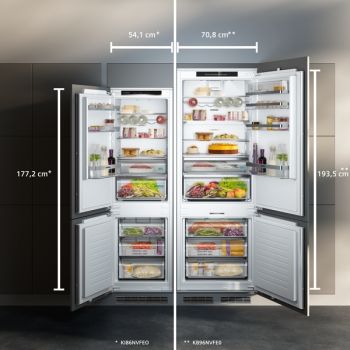 Siemens KB96NVFE0, Einbau-Kühl-Gefrier-Kombination mit Gefrierbereich unten